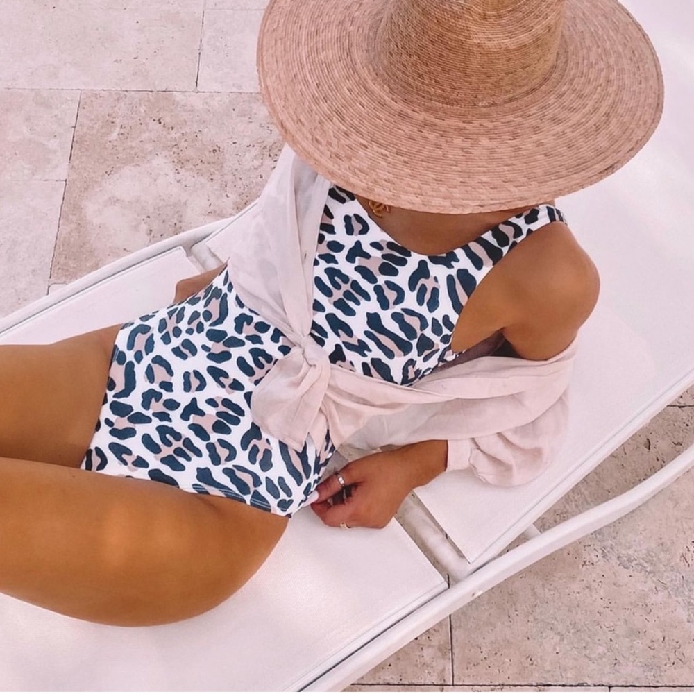 Leopard bathing suit